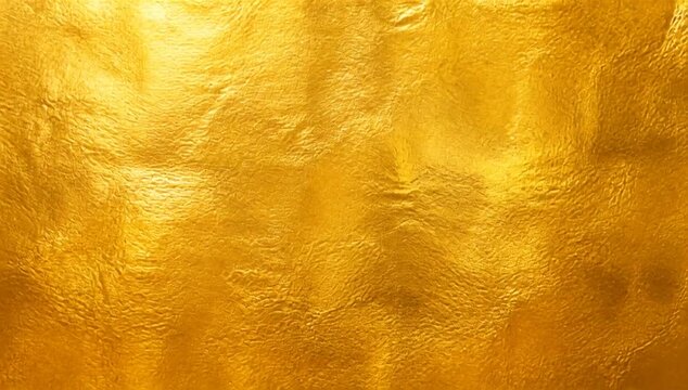 Golden metallic texture background seamless looping abstract surface pattern with warm yellow luxury backdrop, reflective sheen, vertical seam, and rough leather like detail
