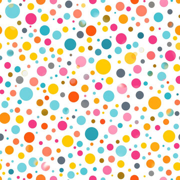 Seamless pattern with colorful circles
