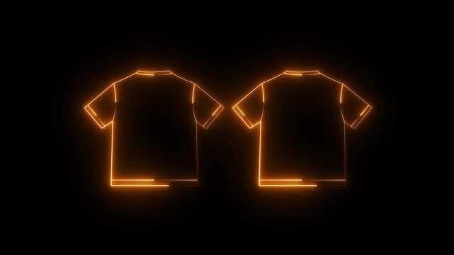 blank tshirt design template.4k motion graphics video animation