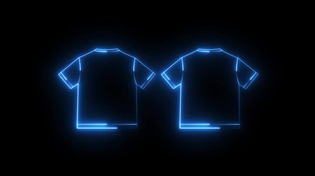 blank tshirt design template.4k motion graphics video animation