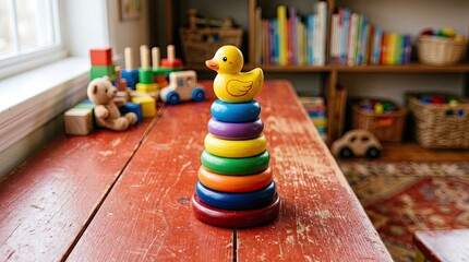 Fototapeta premium wooden toy train