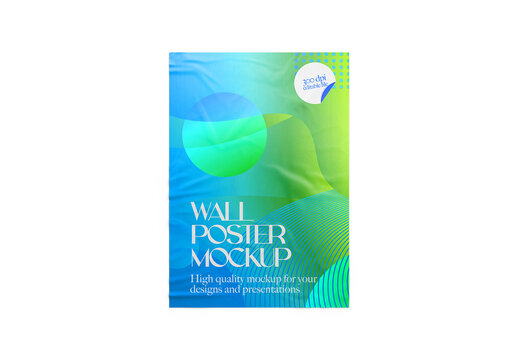 Poster Mockup Realistic Template for Promotional and Retail Use