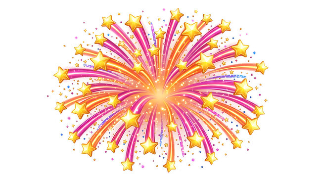 Colorful abstract starburst explosion with rays
