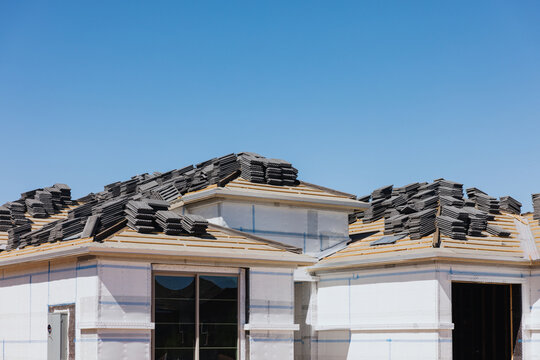 House Roof Tile Installation