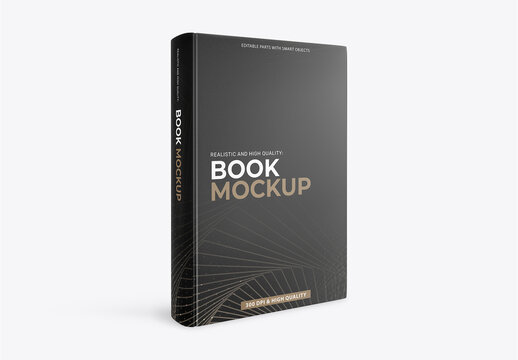 Hardcover Book Mockup Design for Branding Presentation and Marketing