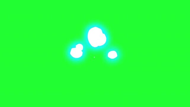 Explosion electric radiant energy bloom with glowing plasma animation