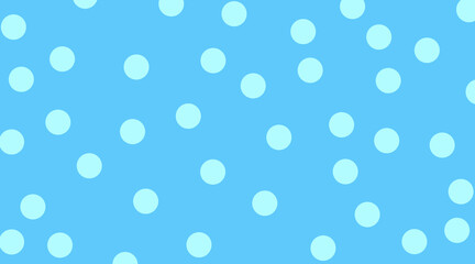 Pattern of light blue polka dots on a bright blue background © Backgrounds Only