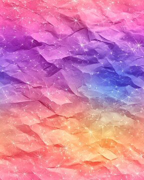 rainbow multicolor crumpled texture paper backdrop - vibrant colorful crushed gradient background wallpaper