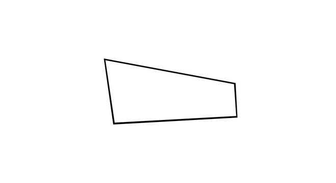 Black Outline Geometric Shape