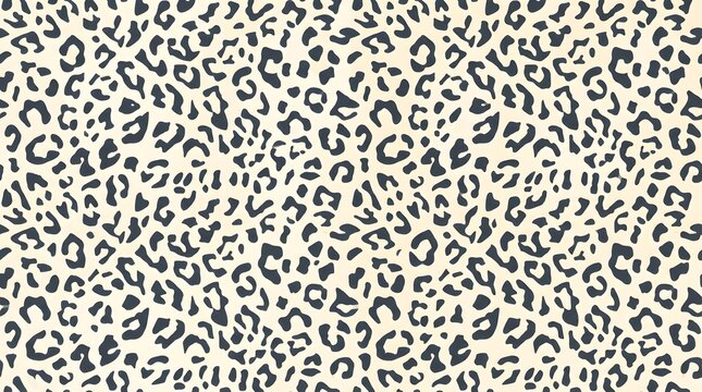 Close up of leopard skin pattern with beige background and dark spots for animal design or fashion prints