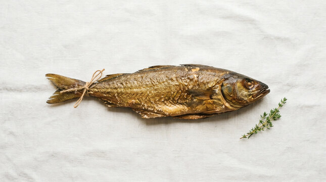 Arbroath Smokie Whole Smoked Haddock Minimalist Editorial Linen