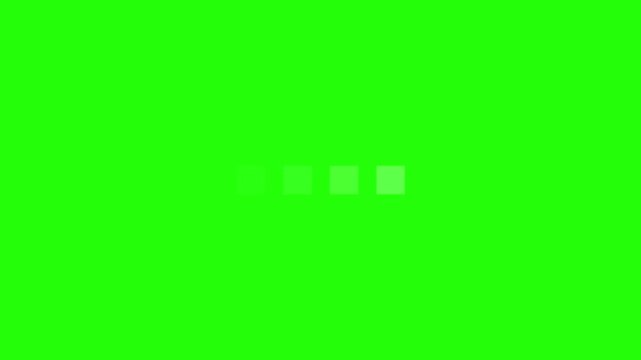 Typing loading dots green background with alpha channel. Loading is indicated by a dot. Load dot icons. A set of loading icon animation. loading thinking animation