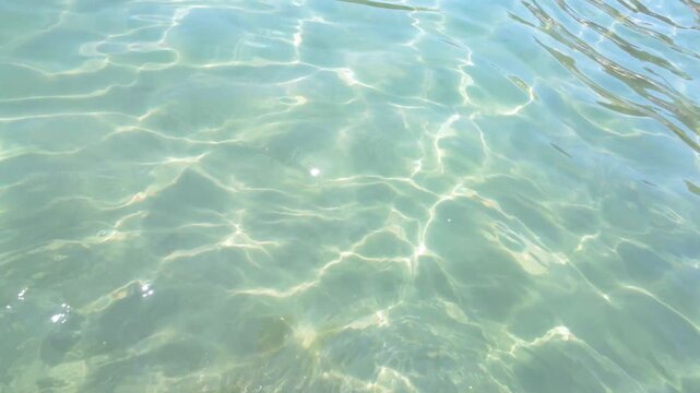 surface of clear sea with reflections