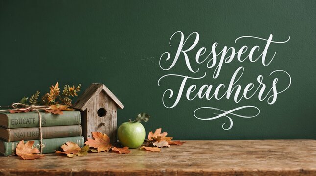 Respect teachers appreciation autumn decor
