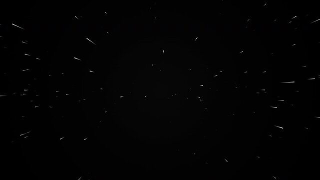 Abstract Space Warp Speed Background With Fast Moving White Stars 4k Loop Motion Graphics