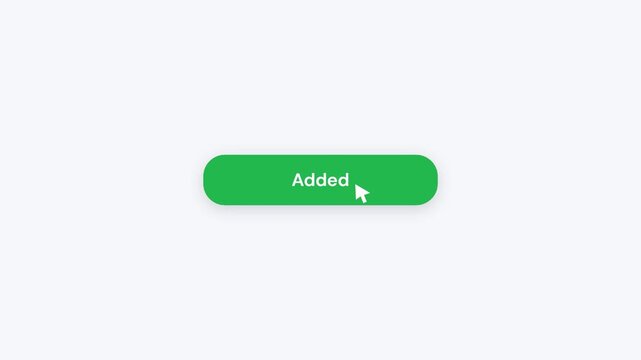 Mouse cursor clicking green Add to Cart button on white background