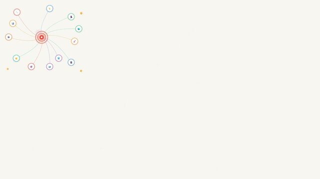 Creative business mind map with target and arrows