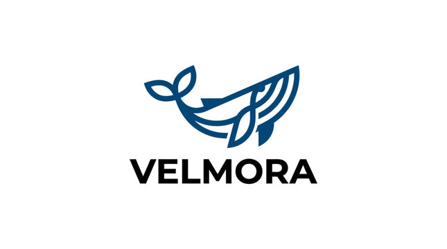 VELMORA brand logo design.