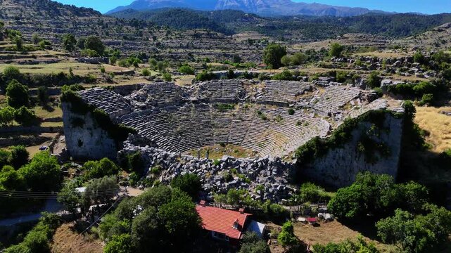 Selge Ancient City and Ancient Theater in Manavgat Antalya Turkey