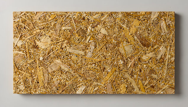 Macro texture of sustainable compressed rice husk interior acoustic panel