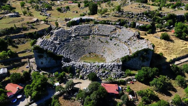 Selge Ancient City and Ancient Theater in Manavgat Antalya Turkey