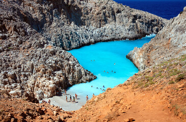 Plaża  Seitan Limania Kreta © Wojciech Lisiński