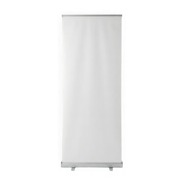 Simple white vertical room divider curtain