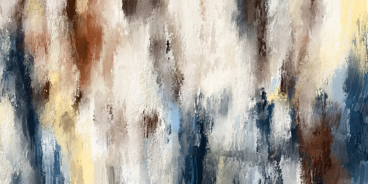 Organic abstract modern art painting with layered painterly textures for editorial branding and contemporary interiors