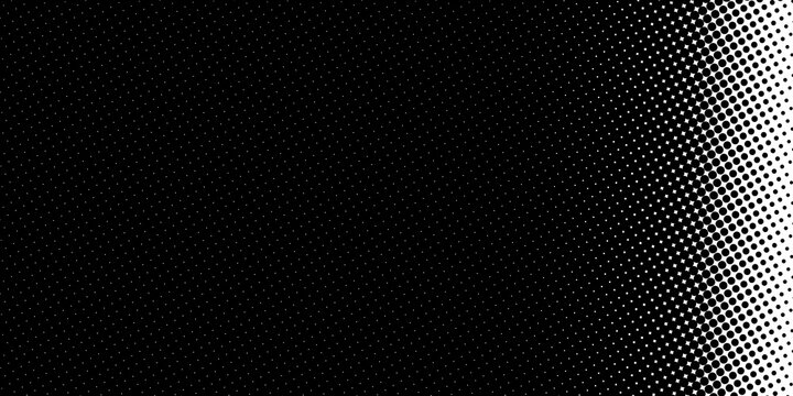 Halftone dot pattern background, black and white pop art texture, retro comic book gradient overlay for graphic design and print