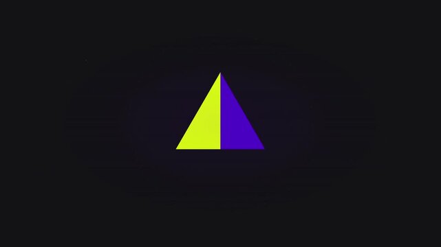 pivoting triangle perspective geometric shift motion loop