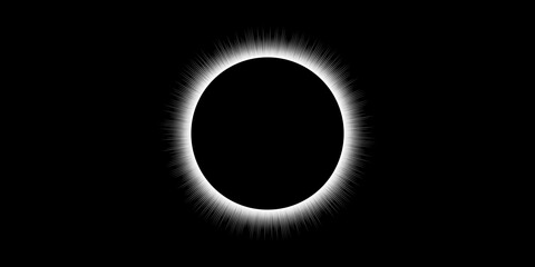 Space Eclipse Horizon Landscape Vector Beautiful vector landscape showing an eclipse over a distant planetary horizon, perfect for space exploration and science fiction themes © Manish Dhawan