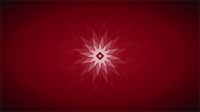 platinum and ruby red luxury mandala vector animation