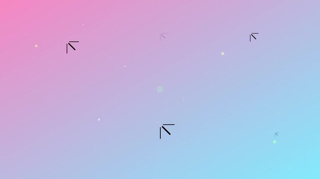 playful candy pink and blue firework burst animation