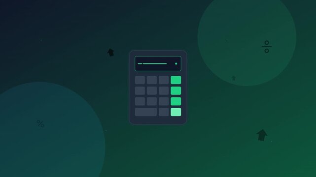 professional calculator budget finance investment visual