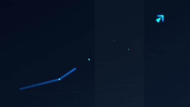 Professional Financial Growth Arrow Gradient Animation