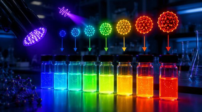  Quantum Dots Size-Dependent Fluorescence Emission