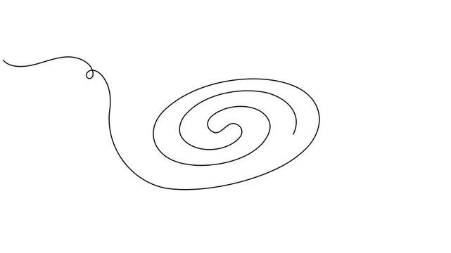 Space black hole and galaxy cosmic orbit icon sign motion graphic continuous one line drawing on white background minimalist single art video intros and technology explanations symbol animation video
