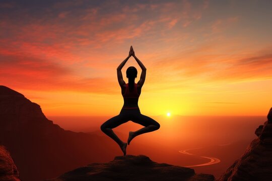 Black fitness woman yoga exercise wedding.