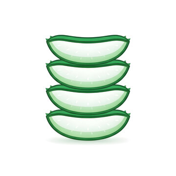 Stacked Aloe Vera Slices