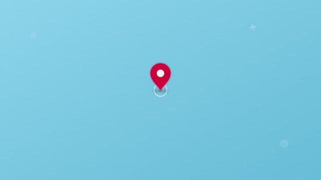 Map Pin Location Navigation Travel Motion Graphic
