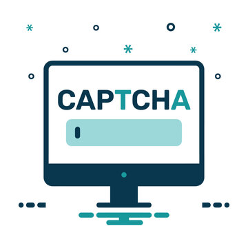CAPTCHA on computer screen with text entry field