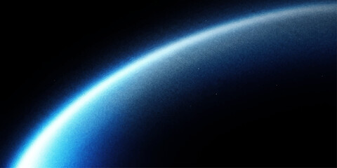Abstract Earth and Sun in Deep Space with Rainbow Light Rays Stars and Glowing Cosmic Background for Modern Digital Wallpaper and Sci Fi Illustration © Pixel x