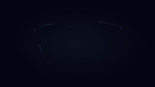 Minimal Dotted World Map Global Connectivity Animation