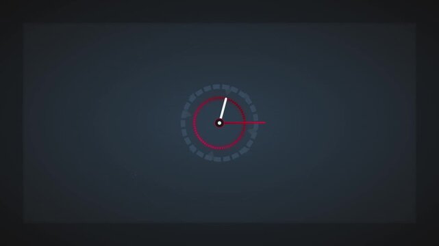 Minimalist Clockwork Rotation Sleek Professional Motion Loop