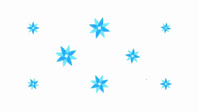 minimalist flat tech durga puja abstract animation