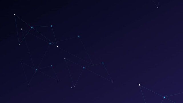 Minimalist Floating Dots Network Connection Graphic Video