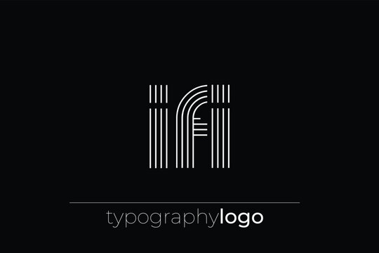IFI modern geometric typography logo