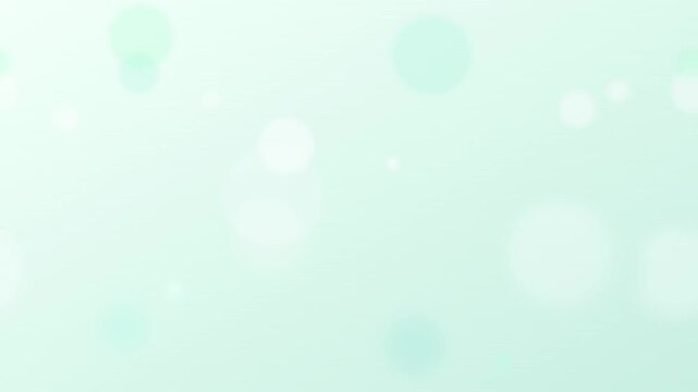 Mint Green Fresh Natural Bokeh Vector Loop