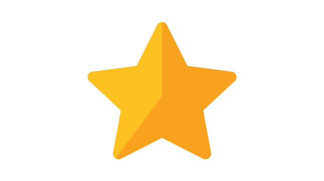 Single yellow star icon