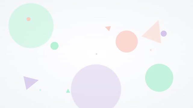 modern abstract pastel geometric floating shapes background
